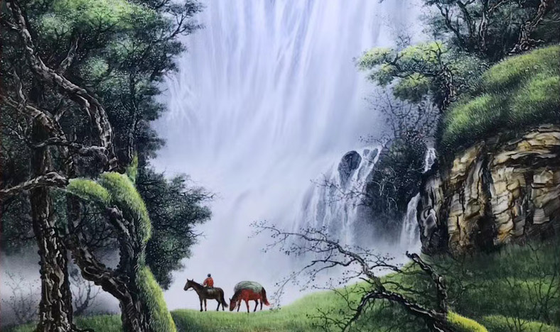 景德镇瓷板画：茶马古道系列