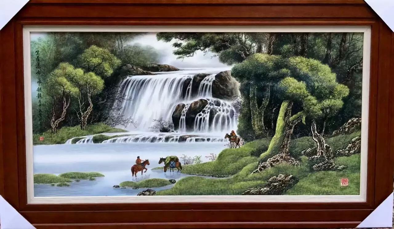 景德镇瓷板画：茶马古道系列