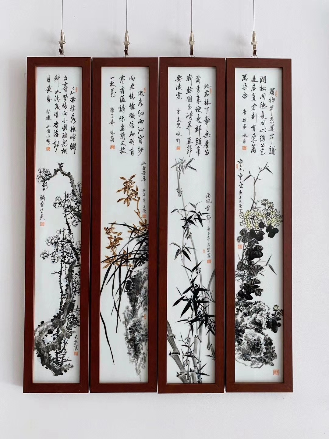 景德镇彩绘陶瓷：四君子系列